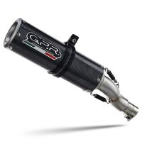 Exhaust compatible with Cf Moto 650 Gt 2025-2026, M3 Poppy , Homologated legal slip-on exhaust including removable db killer and link pipe 