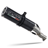 Exhaust compatible with Kawasaki Versys 650 2006-2014, M3 Poppy , Homologated legal slip-on exhaust including removable db killer and link pipe 