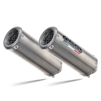 Exhaust compatible with Ducati 999 2002-2008, M3 Titanium Natural, Dual Homologated legal slip-on exhaust including removable db killers and link pipes 