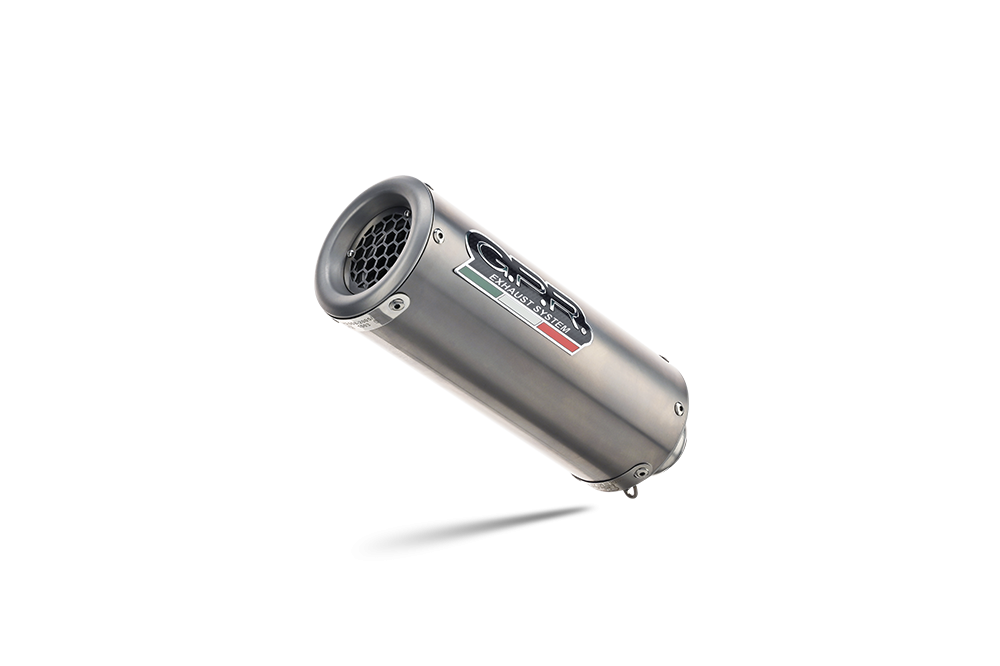 Exhaust compatible with Ducati Multistrada 950 2017-2020, M3 Titanium Natural, Homologated legal Mid-full system exhaust, including removable db killer and catalyst 