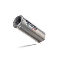 Exhaust compatible with Cf Moto 700 CL-X Heritage 2025-2026, M3 Titanium Natural, Homologated legal slip-on exhaust including removable db killer and link pipe 
