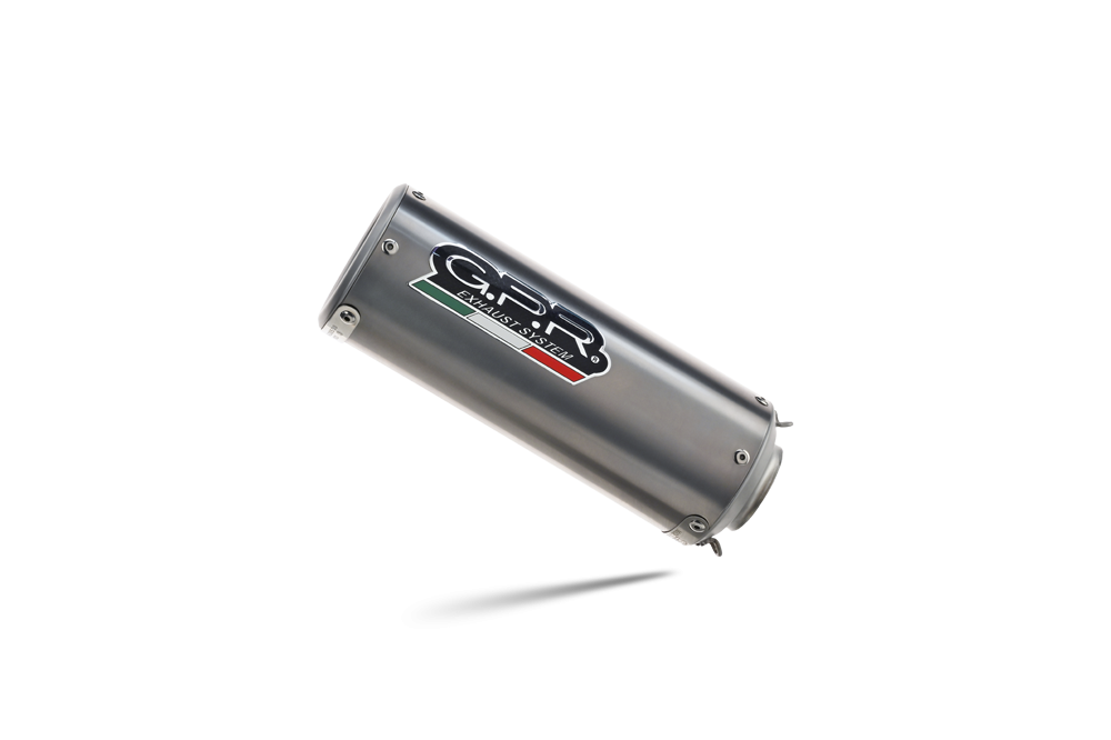 Exhaust compatible with Ducati Multistrada 950 2017-2020, M3 Titanium Natural, Homologated legal Mid-full system exhaust, including removable db killer and catalyst 