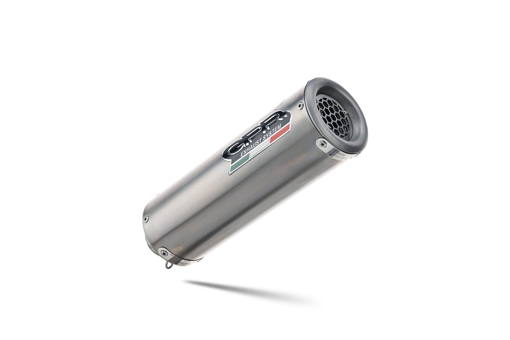 Exhaust compatible with Bmw R Nine-T 1200 -Pure -Racer -Urban G-S 2017-2023, M3 Titanium Natural, Homologated legal slip-on exhaust including removable db killer and link pipe 
