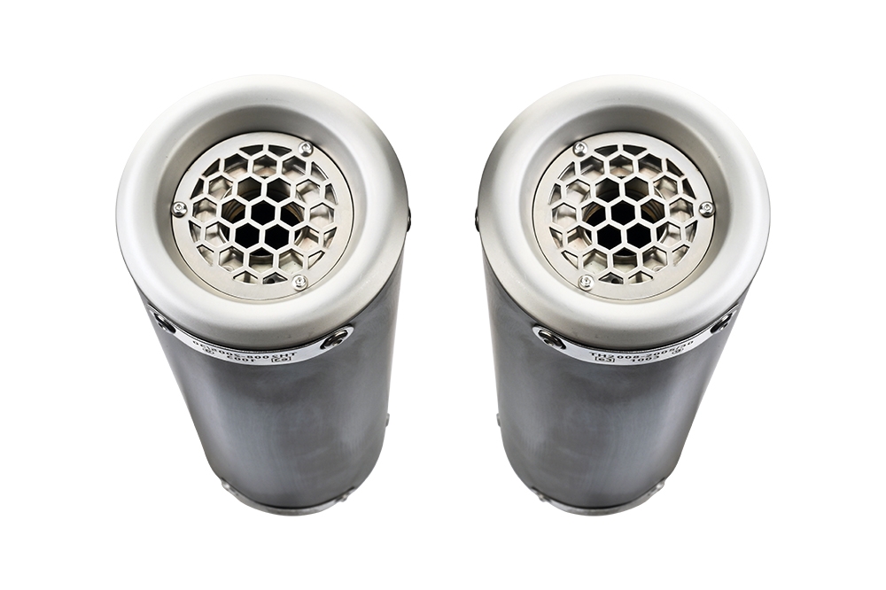 Exhaust compatible with Honda Vtr 1000 Sp-1 RC51 2000-2001, M3 Titanium Natural, Dual Homologated legal slip-on exhaust including removable db killers and link pipes 
