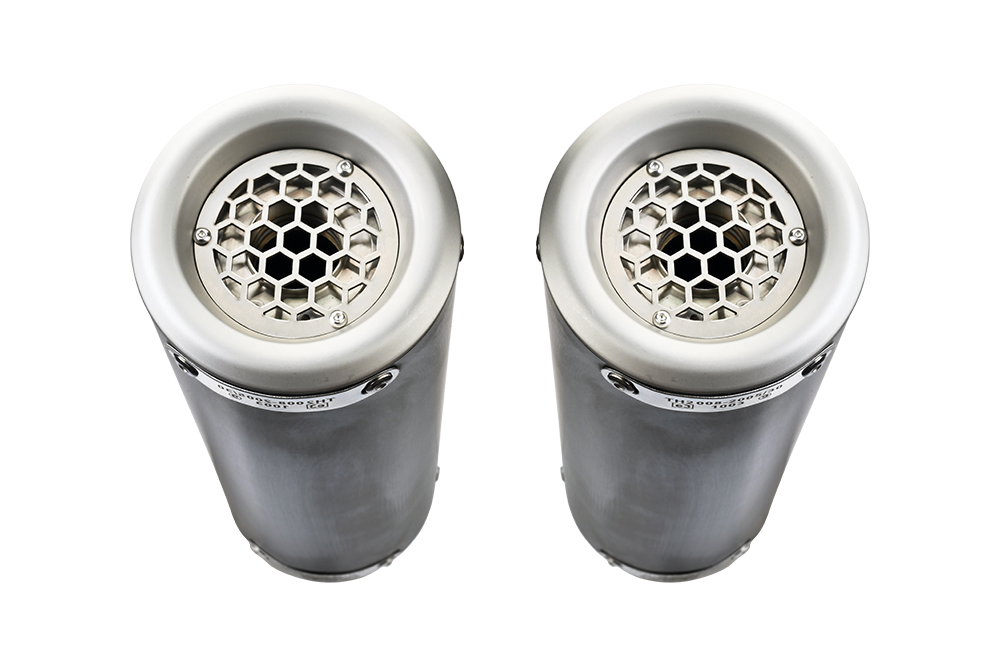 Exhaust compatible with Aprilia Rsv 1000 R Factory 2006-2010, M3 Titanium Natural, Dual Homologated legal slip-on exhaust including removable db killers and link pipes 