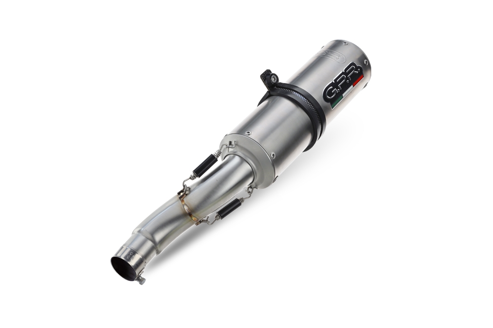 Exhaust compatible with Honda Vtr 1000 Sp-1 RC51 2000-2001, M3 Titanium Natural, Dual Homologated legal slip-on exhaust including removable db killers and link pipes 