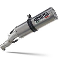 Exhaust compatible with Bmw R Nine-T 1200 -Pure -Racer -Urban G-S 2017-2023, M3 Titanium Natural, Homologated legal slip-on exhaust including removable db killer and link pipe 