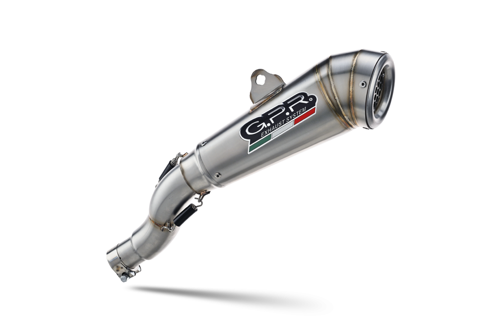 Exhaust compatible with Bmw R Nine-T 1200 -Pure -Racer -Scrambler -Urban G-S 2013-2016, Powercone Evo, Homologated legal slip-on exhaust including removable db killer and link pipe 
