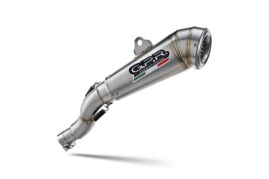 Exhaust compatible with Bmw R Nine-T 1200 -Pure -Racer -Scrambler -Urban G-S 2013-2016, Powercone Evo, Homologated legal slip-on exhaust including removable db killer and link pipe 