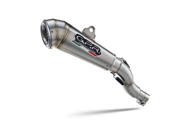 Exhaust compatible with Benelli Leoncino 500 2017-2024, Powercone Evo, Homologated legal slip-on exhaust including removable db killer and link pipe 