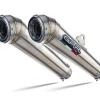 Exhaust compatible with Kawasaki Kfx 700 2004-2011, Powercone Evo, Homologated legal full system exhaust including dual silencers and removable db killers 
