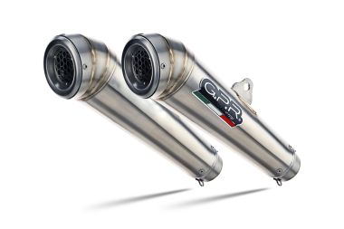 Exhaust compatible with Royal Enfield Interceptor 650 2019-2020, Powercone Evo, Dual slip-on exhaust legal for UK and non-EU countries including removable db killers and link pipes 