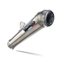 Exhaust compatible with Bmw F 700 Gs 2011-2015, Powercone Evo, Homologated legal slip-on exhaust including removable db killer and link pipe 
