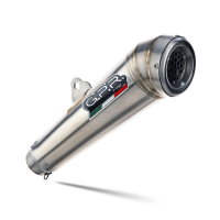 Exhaust compatible with Bmw R 1200 Gs -Adventure 2005-2009, Powercone Evo, Homologated legal slip-on exhaust including removable db killer and link pipe 