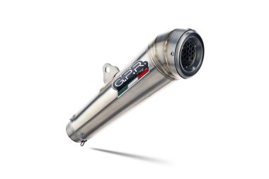 Exhaust compatible with Bmw F 800 GS Adventure 2016-2018, Powercone Evo, Homologated legal slip-on exhaust including removable db killer and link pipe 
