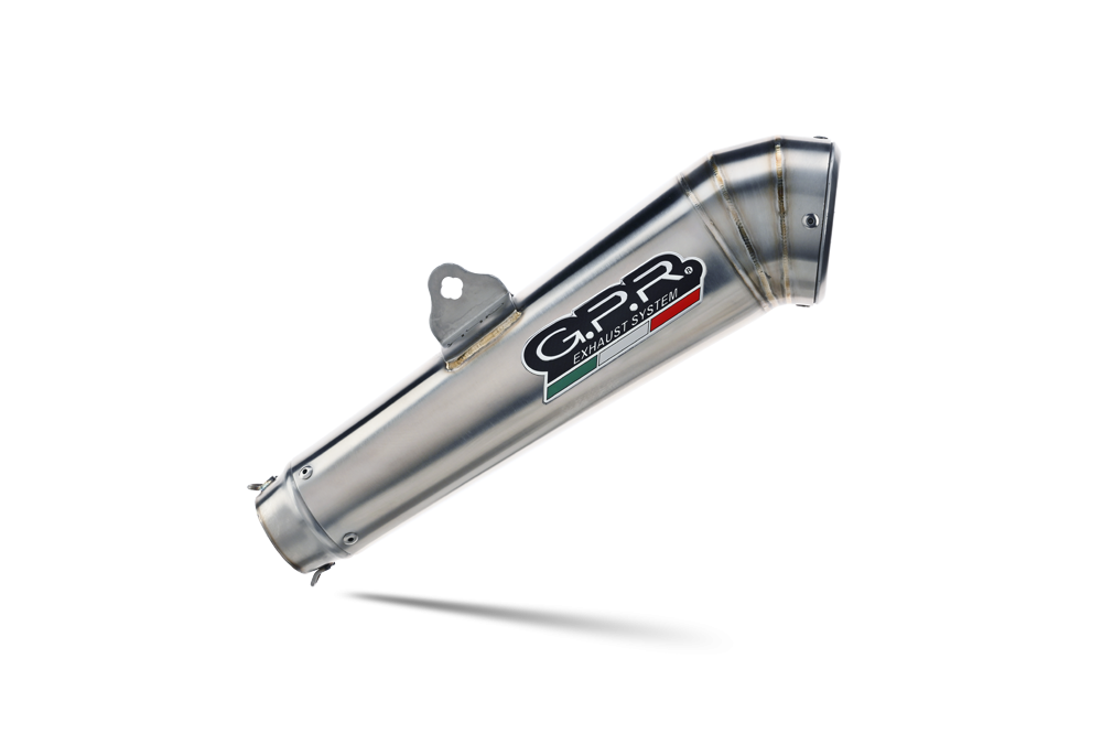 Exhaust compatible with Bmw R 1200 Gs -Adventure 2005-2009, Powercone Evo, Homologated legal slip-on exhaust including removable db killer and link pipe 