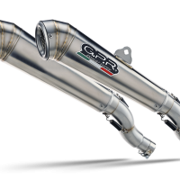 Exhaust compatible with Moto Morini Sport 1200 2008-2010, Powercone Evo, Dual Homologated legal slip-on exhaust including removable db killers and link pipes 
