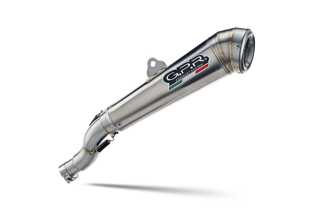Exhaust compatible with Bmw F 800 GS Adventure 2016-2018, Powercone Evo, Homologated legal slip-on exhaust including removable db killer and link pipe 