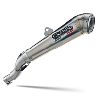 Exhaust compatible with Bmw R 1200 Gs -Adventure 2005-2009, Powercone Evo, Homologated legal slip-on exhaust including removable db killer and link pipe 
