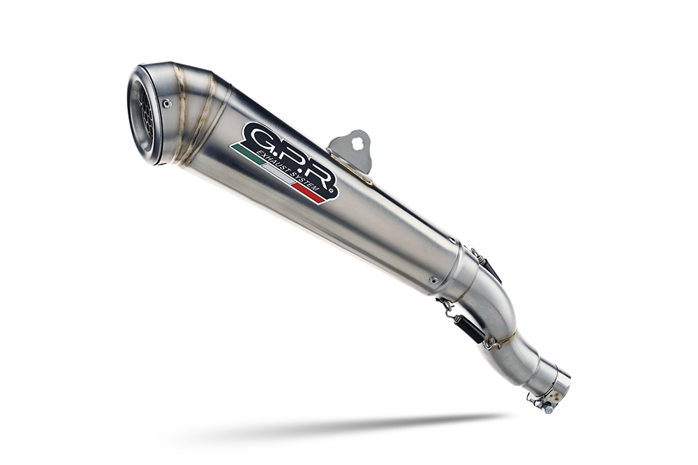 Exhaust compatible with Ktm SMT 890 2025-2026, Powercone Evo, Homologated legal slip-on exhaust including removable db killer and link pipe 