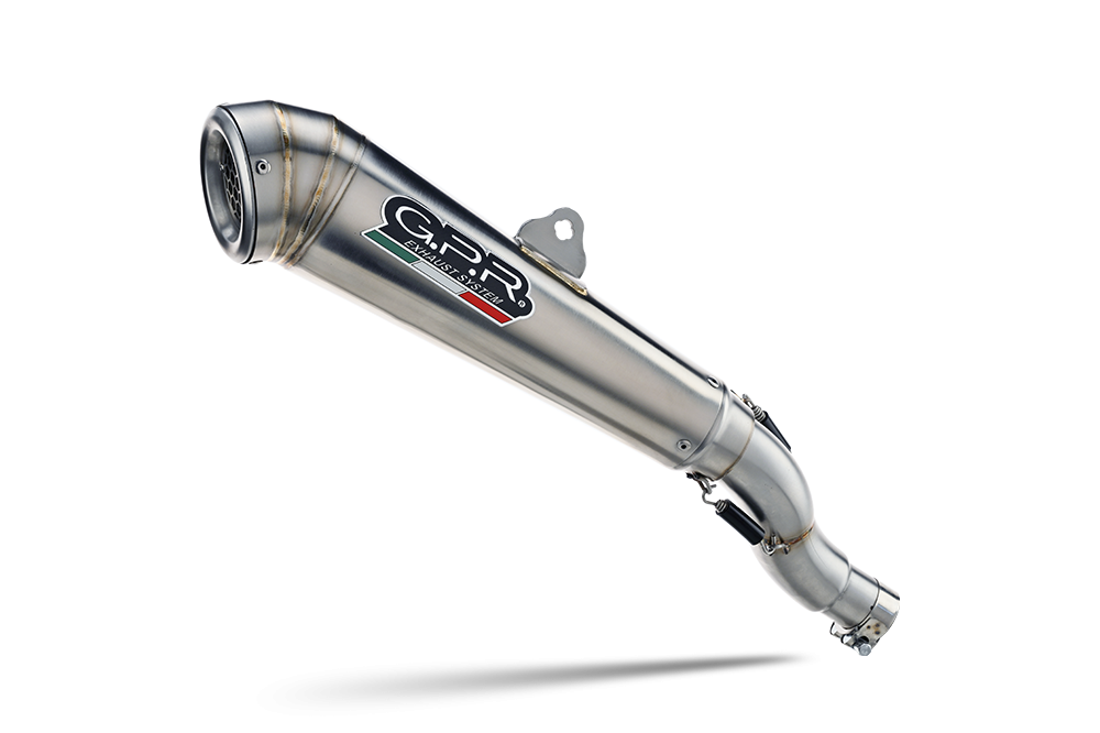 Exhaust compatible with Bmw R 1200 R 2015 Lc 2015-2016, Powercone Evo, Homologated legal slip-on exhaust including removable db killer and link pipe 