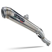 Exhaust compatible with Honda Forza 750 2021-2024, Powercone Evo, Homologated legal slip-on exhaust including removable db killer and link pipe 