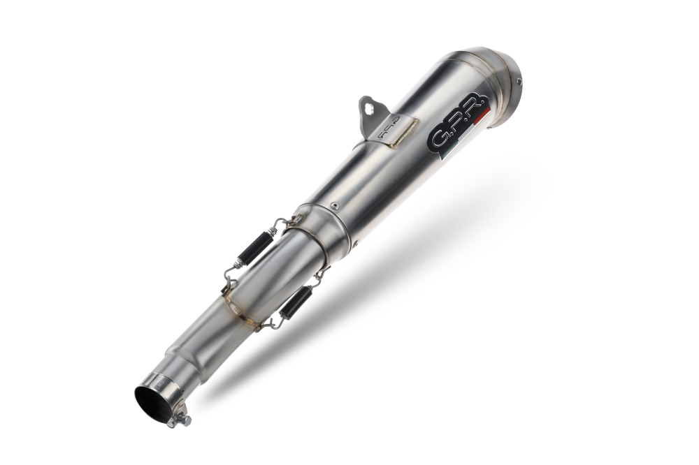 Exhaust compatible with Bmw F 800 GS Adventure 2016-2018, Powercone Evo, Homologated legal slip-on exhaust including removable db killer and link pipe 