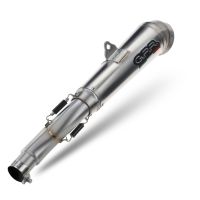 Exhaust compatible with Bmw F 800 GS Adventure 2016-2018, Powercone Evo, Homologated legal slip-on exhaust including removable db killer and link pipe 