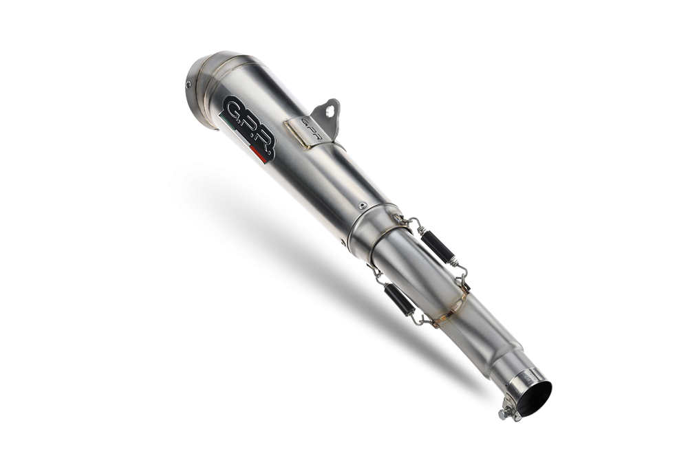 Exhaust compatible with Bmw R 1200 R 2015 Lc 2015-2016, Powercone Evo, Homologated legal slip-on exhaust including removable db killer and link pipe 