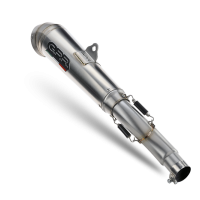 Exhaust compatible with Bmw R 1200 R 2015 Lc 2015-2016, Powercone Evo, Homologated legal slip-on exhaust including removable db killer and link pipe 