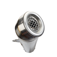 Exhaust compatible with Bmw R 1200 Gs -Adventure 2005-2009, Powercone Evo, Homologated legal slip-on exhaust including removable db killer and link pipe 
