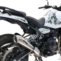 Exhaust compatible with Royal Enfield Guerrilla 450 2024-2025, Powercone Evo, Homologated legal slip-on exhaust including removable db killer and link pipe 