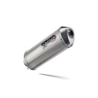 Exhaust compatible with Aprilia Mana 850 Gt 2007-2016, Satinox, Homologated legal mid-full system exhaust including removable db killer 