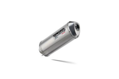 Exhaust compatible with Aprilia Mana 850 Gt 2007-2016, Satinox, Homologated legal mid-full system exhaust including removable db killer 