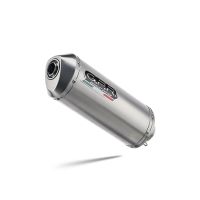 Exhaust compatible with Yamaha Mt-09 2017-2020, Satinox , Homologated legal full system exhaust, including removable db killer and catalyst 