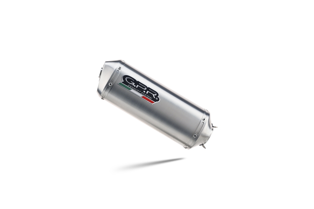 Exhaust compatible with Honda Cbf 1000 - ST 2010-2016, Satinox , Homologated legal slip-on exhaust including removable db killer and link pipe 