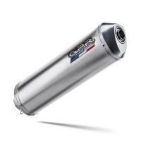 Exhaust compatible with Bmw R 850 R 2003-2007, Satinox , Homologated legal slip-on exhaust including removable db killer and link pipe 