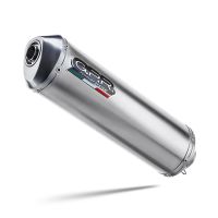 Exhaust compatible with Kawasaki ZX-9R 2000-2001, Satinox , Homologated legal slip-on exhaust including removable db killer, link pipe and catalyst 