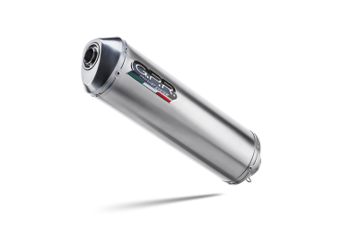 Exhaust compatible with Kawasaki KLX 250 S 2009-2017, Satinox , Homologated legal full system exhaust, including removable db killer 