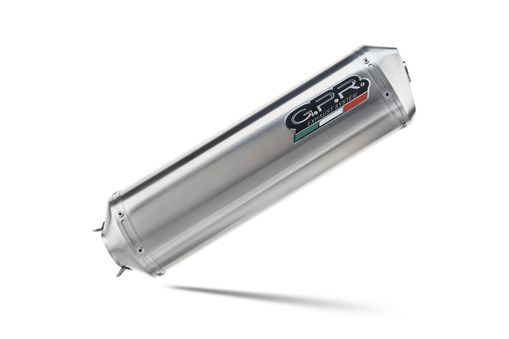 Exhaust compatible with Bmw R 1200 St -Rt 2003-2008, Satinox , Homologated legal slip-on exhaust including removable db killer and link pipe 
