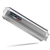 Exhaust compatible with Honda Crf 250 L 2013-2016, Satinox, Homologated legal slip-on exhaust including removable db killer, link pipe and catalyst 