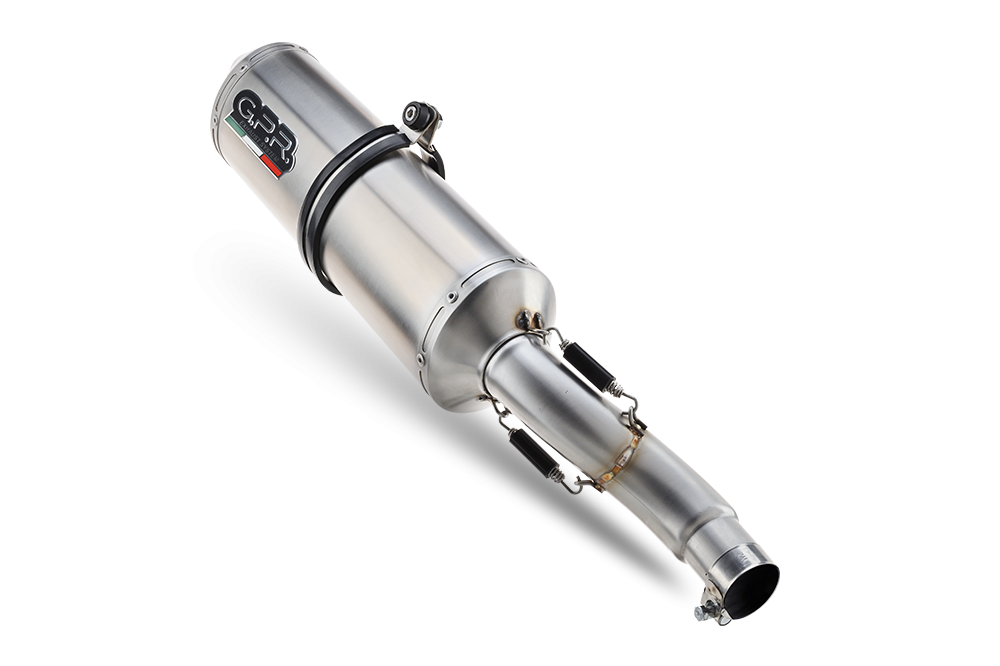 Exhaust compatible with Kawasaki Z 650 RS 2021-2023, Satinox, Homologated silencer for noise including full line,db killer and catalyst compliant for inspection 
