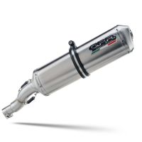 Exhaust compatible with Bmw R 1200 St -Rt 2003-2008, Satinox , Homologated legal slip-on exhaust including removable db killer and link pipe 