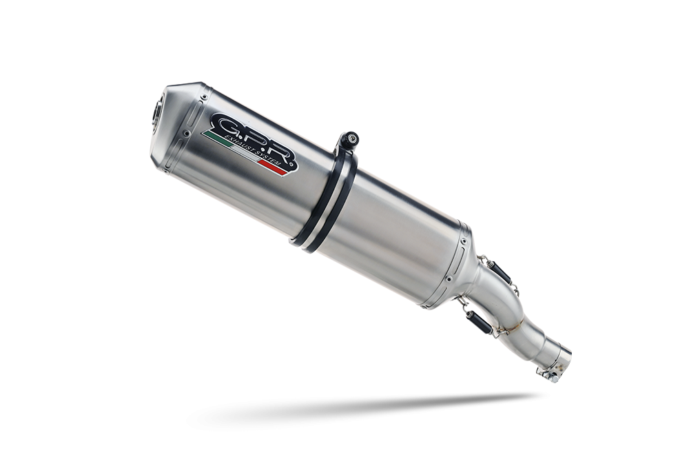 Exhaust compatible with Kawasaki Z 650 RS 2021-2023, Satinox, Homologated silencer for noise including full line,db killer and catalyst compliant for inspection 
