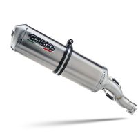 Exhaust compatible with Honda Cbf 1000 - ST 2010-2016, Satinox , Homologated legal slip-on exhaust including removable db killer and link pipe 
