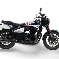 Exhaust compatible with Royal Enfield Shotgun 650 2024-2025, Ultracone Black, Dual slip-on exhaust legal for UK and non-EU countries including removable db killers and link pipes 