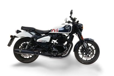 Exhaust compatible with Royal Enfield Shotgun 650 2024-2025, Ultracone Black, Dual slip-on exhaust legal for UK and non-EU countries including removable db killers and link pipes 