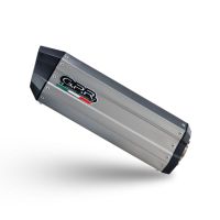 Exhaust compatible with Bmw F 800 GS Adventure 2016-2018, Hyper Sonic Titanium, Homologated legal slip-on exhaust including removable db killer and link pipe 