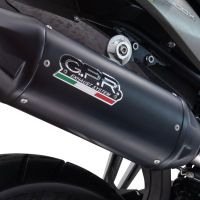 Exhaust compatible with Suzuki V-STROM DL 800 DE - SE 2023-2025, Furore-X Titanio Nero, Homologated legal slip-on exhaust including removable db killer and link pipe 