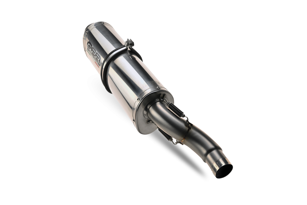 Exhaust compatible with Honda Cbf 1000 - ST 2010-2016, Trioval, Homologated legal slip-on exhaust including removable db killer and link pipe 